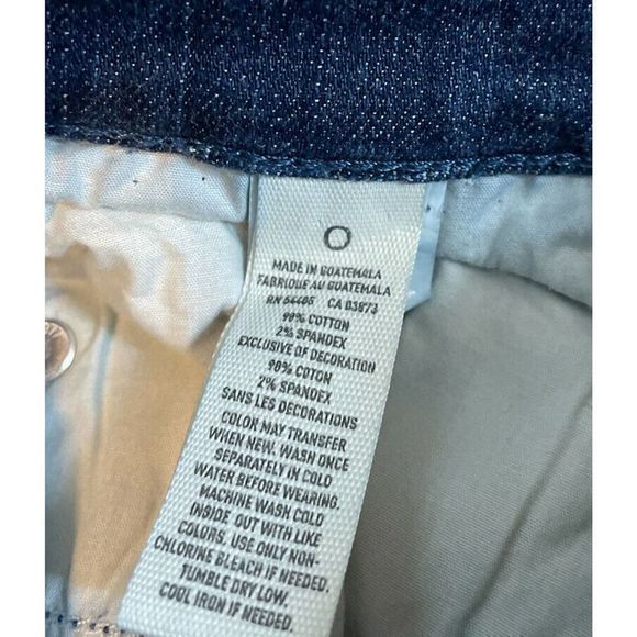 American Eagle 0 Stretch‎ Distressed Denim Blue Jean Shorts Five Pockets - Picture 4 of 5